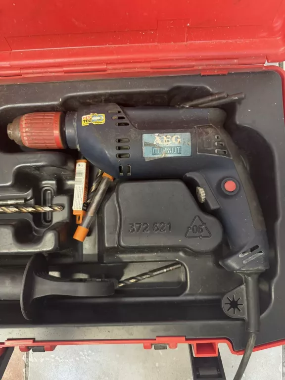 WIERTARKA UDAROWA AEG SBE 630 RX + WALIZKA + WIERTŁA