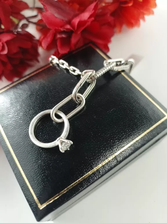 BRANSOLETKA SREBRNA 12,5 G DŁ. 17CM
