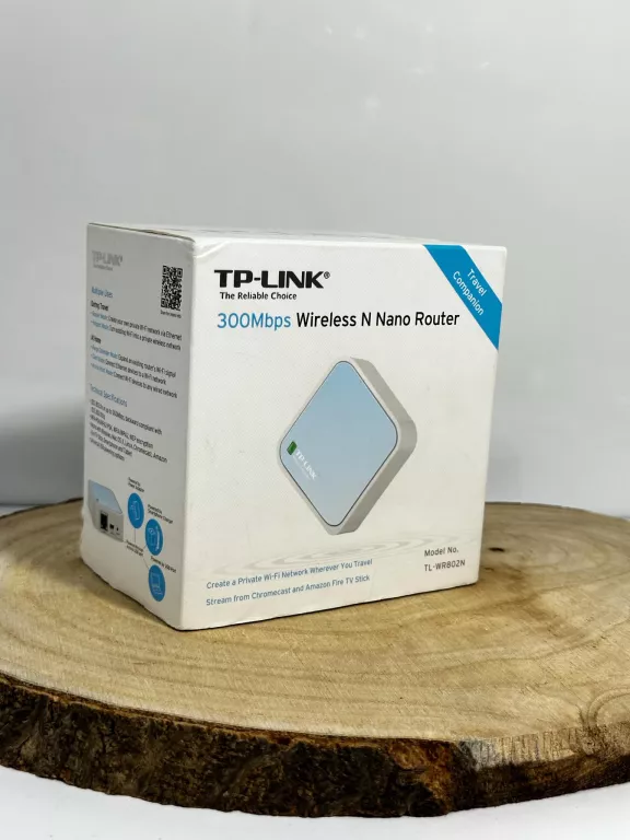 NANO ROUTER BEZPRZEWODOWY, STANDARD N, 300 MB/S TL-WR802N KOMPLET
