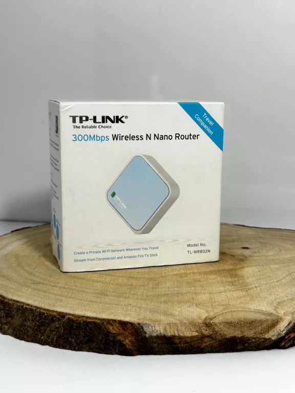 NANO ROUTER BEZPRZEWODOWY, STANDARD N, 300 MB/S TL-WR802N KOMPLET