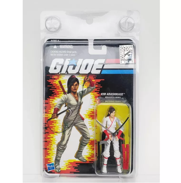 HASBRO GI JOE 25TH ANNIVERSARY SDCC 2012 KIM ARASHIKAGE (WHITE OUTFIT)