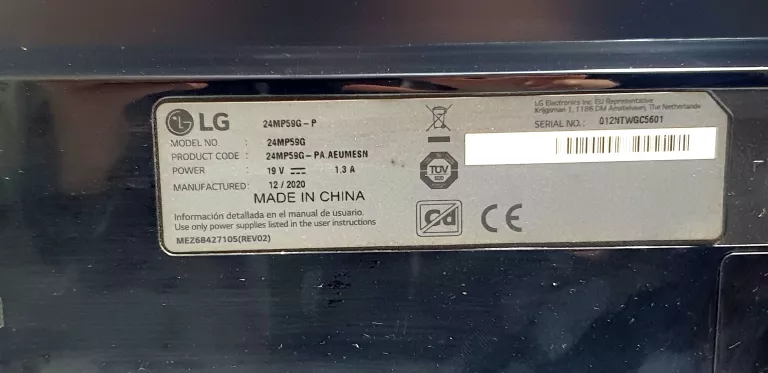MONITOR LED 24" LG 24MP59G-P