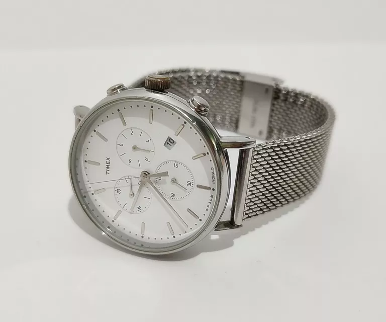 ZEGAREK TIMEX TW2R27100 SREBRNY B/N