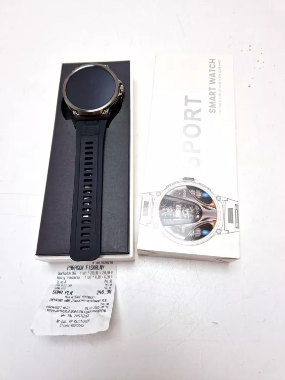 SMARTWATCH COLMI V69 ZEGAREK BLUETOOTH 5.2 HD IP68 SMART WATCH CZARNY GWA