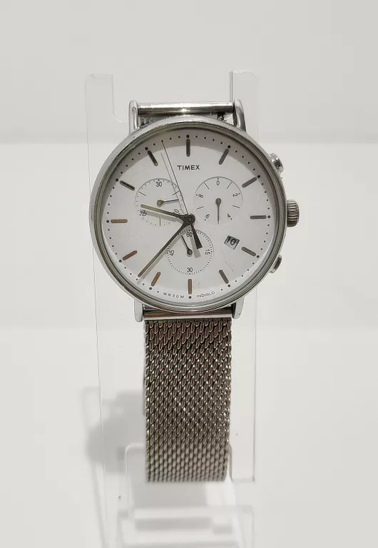 ZEGAREK TIMEX TW2R27100 SREBRNY B/N