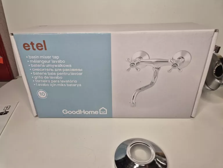 BATERIA UMYWALKOWA GOODHOME ŚCIENNA ETEL CHROM BX220AW
