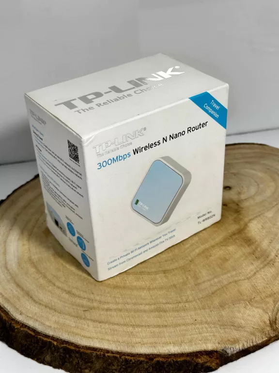 NANO ROUTER BEZPRZEWODOWY, STANDARD N, 300 MB/S TL-WR802N KOMPLET