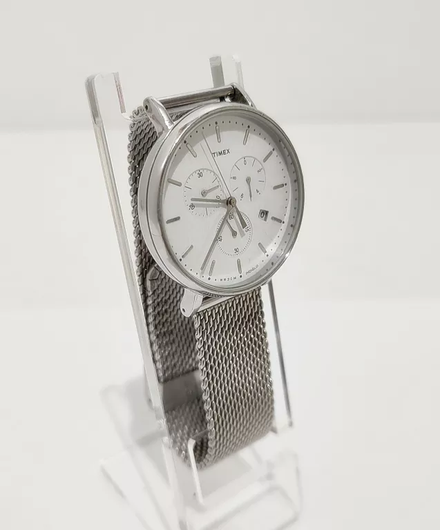 ZEGAREK TIMEX TW2R27100 SREBRNY B/N