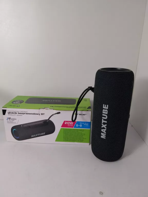 GŁOŚNIK TRACER TRACER MAXTUBE TWS BLUETOOTH CZARNY