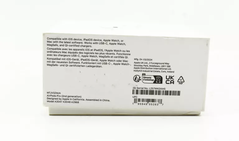 SŁUCHAWKI APPLE AIRPODS PRO 2 GEN PARAGON