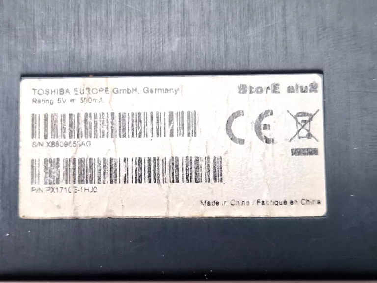 DYSK TOSHIBA 1000 GB + KABEL