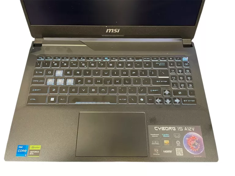 LAPTOP MSI CYBORG A12VE 057PL 16/522 GB SSD RTX4050-6 WIN 11 FV