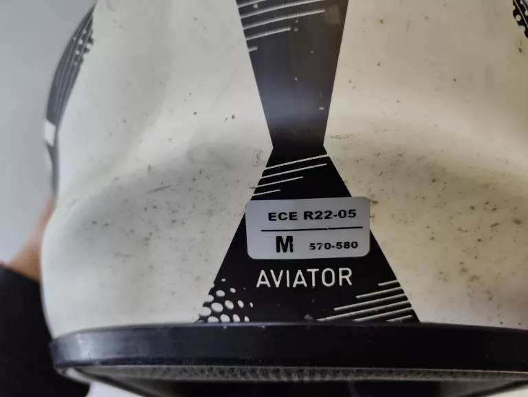 KASK MOTOCYKLOWY CROSS ENDURO DZIECIĘCY AVIATOR JUNIOR ROZMIAR M