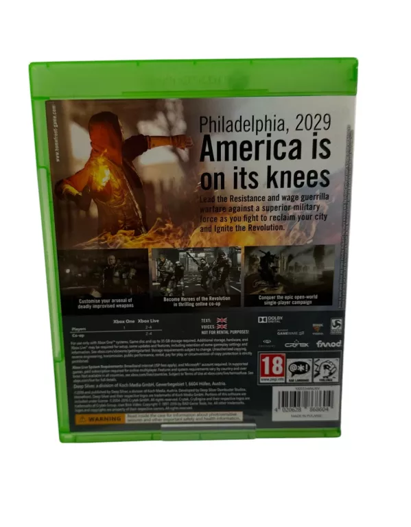 GRA HOMEFRONT: THE REVOLUTION MICROSOFT XBOX ONE