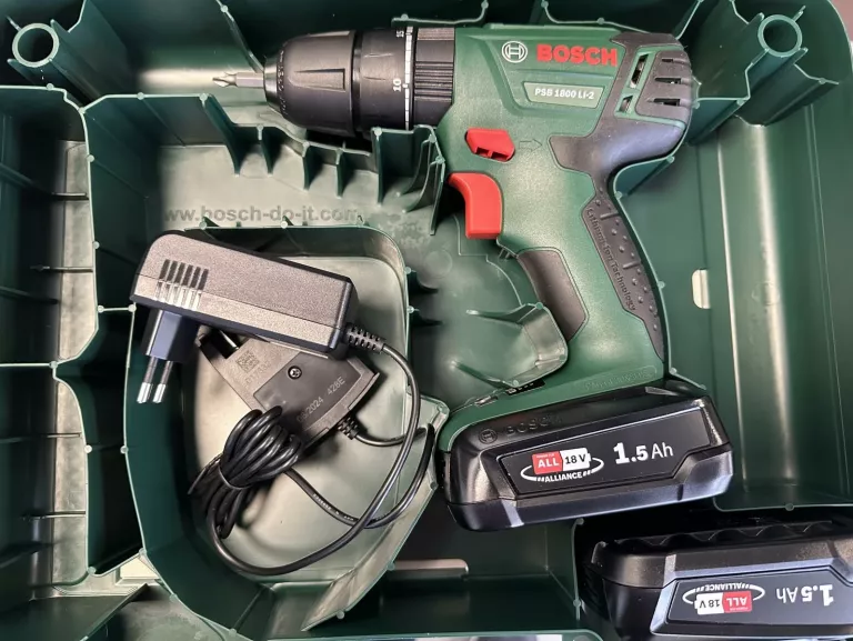 BOSCH PSB 1800 LI-2 WKRĘTARKA UDAROWA 38NM 18V 2X1,5AH WALIZKA