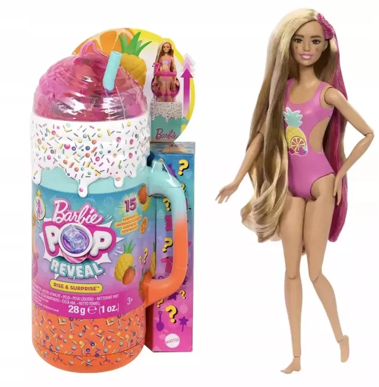 LALKA BARBIE POP REVEAL ZESTAW PREZENTOWY TROPIKALNE SMOOTHIE HRK57 MATTEL