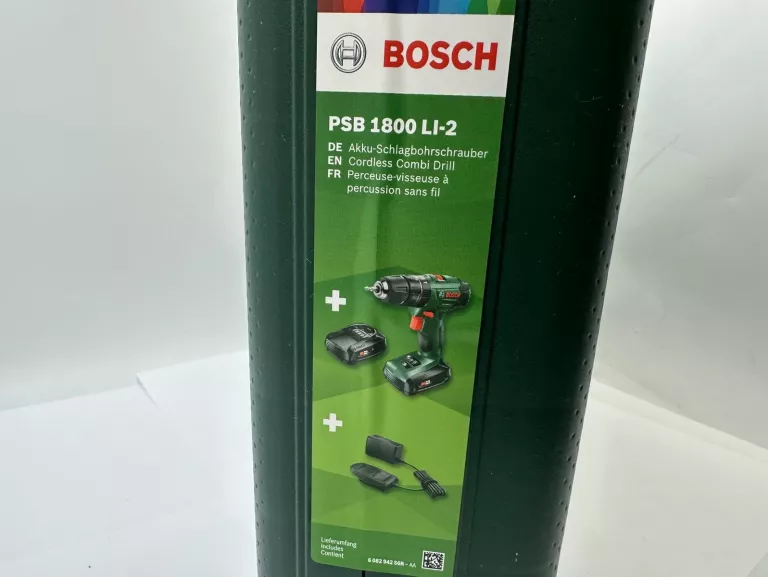 BOSCH PSB 1800 LI-2 WKRĘTARKA UDAROWA 38NM 18V 2X1,5AH WALIZKA