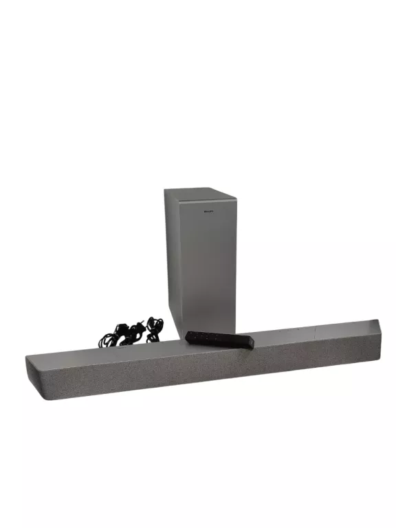 SOUNDBAR PHILIPS TAB8507/10 Z BEZPRZEWODOWYM SUBWOOFEREM 3.1 SREBRNY