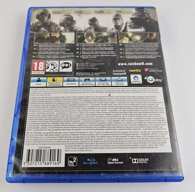 GRA RAINBOW SIX SIEGE PS4