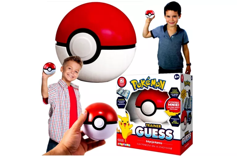 POKEMON GRA INTERAKTYWNA ZANZOON TRAINER GUESS EDYCJA KANTO