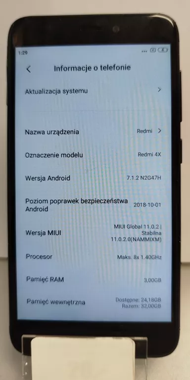 TELEFON REDMI 4X OPIS!!