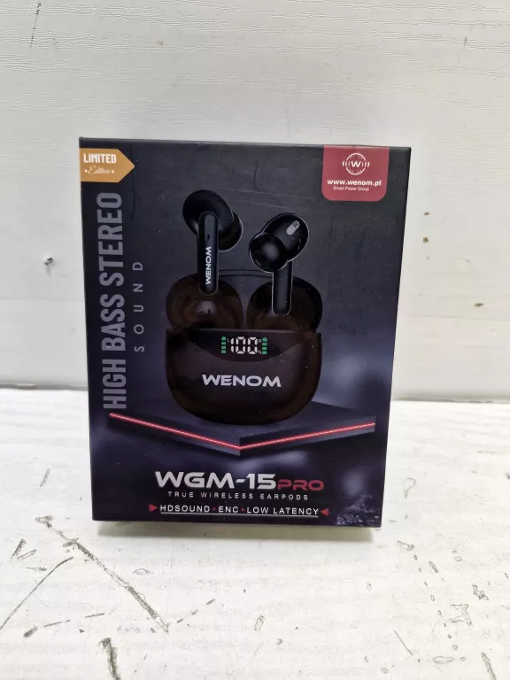 SŁUCHAWKI BEZPRZEWODOWE WENOM WGM-15 PRO