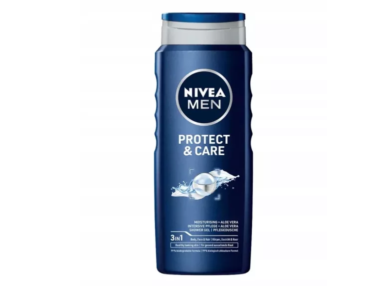 ŻEL POD PRYSZNIC NIVEA MĘSKI PROTECT CARE 500ML 3 W 1 CIAŁO TWARZ WŁOSY