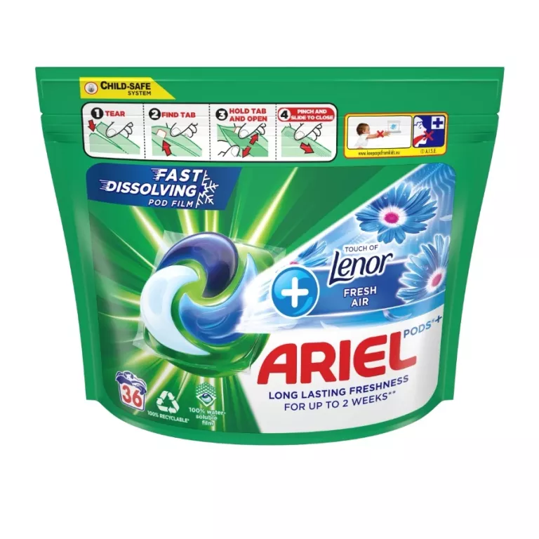 ARIEL ALL-IN-1 PODS KAPSUŁKI Z PŁYNEM DO PRANIA, 36 PRAŃ