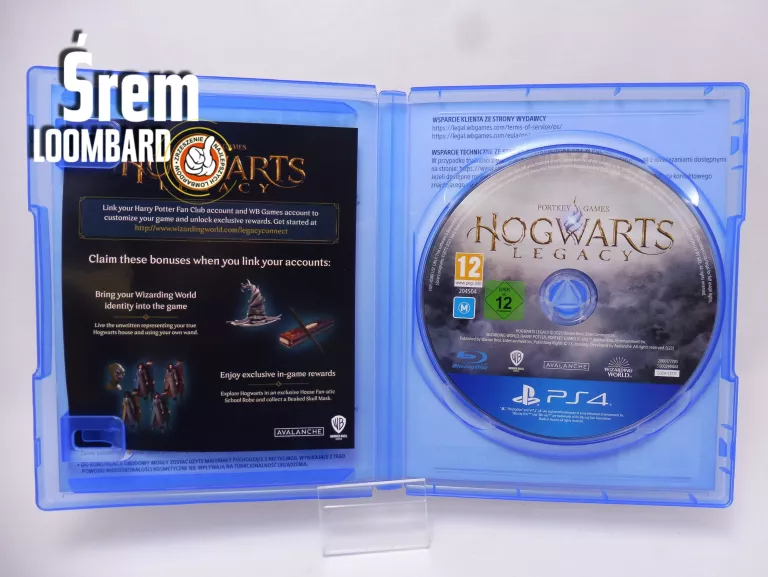 GRA HOGWART DZIEDZICTWO NA PS4, STAN BDB!