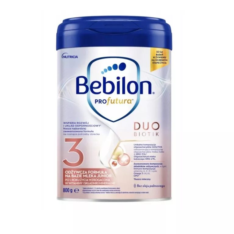 MLEKO BEBILON PROFUTURA DUOBIOTIK 3, PO 1. ROKU ŻYCIA 800 G