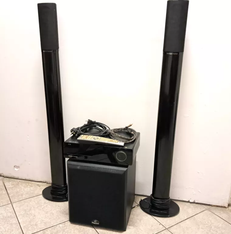 ZESTAW KINA DOMOWEGO HARMAN KARDON HS 200 + AMPLITUNER + WZMACNIACZ MAGNAT