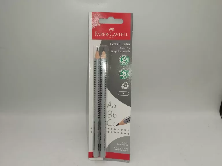 2 ÓŁÓWKI FABER-CASTELL JUMBO GRIP SZARE