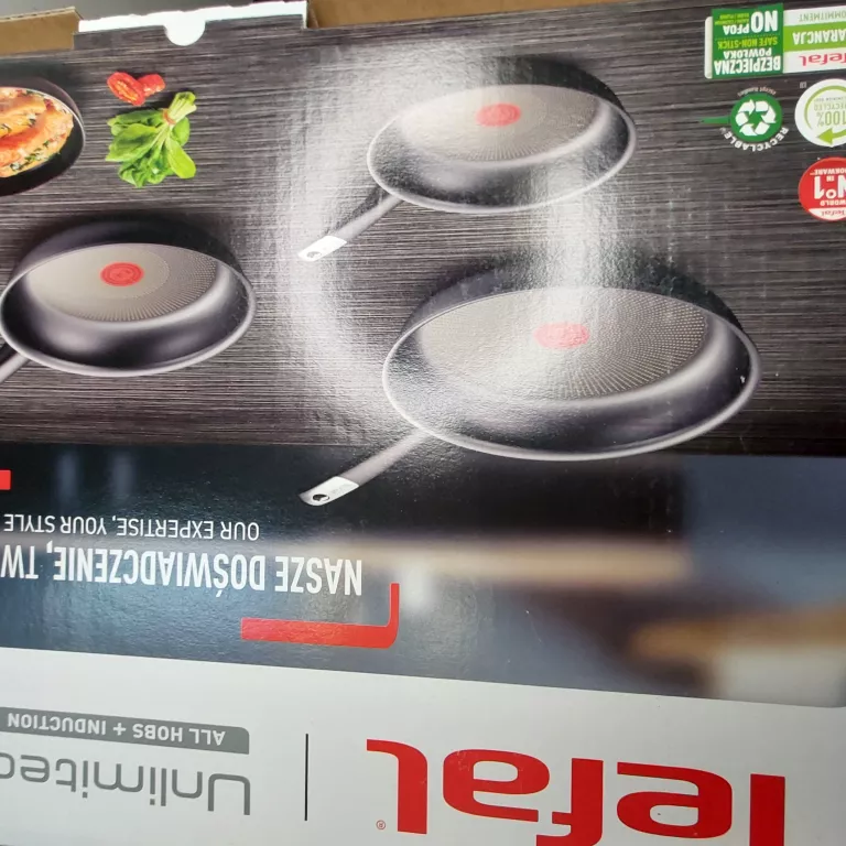 ZESTAW 3 PATELNIE TEFAL UNLIMITED 20-24-28