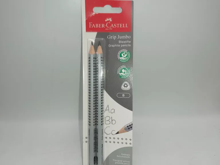 2 ÓŁÓWKI FABER-CASTELL JUMBO GRIP SZARE