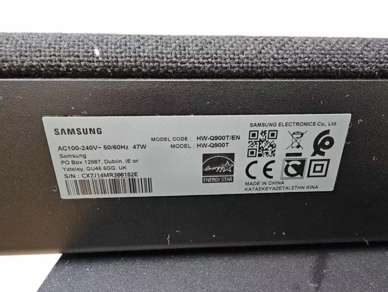 SOUNDBAR SAMSUNG HW-Q900T +SUBWOOFER