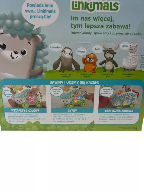 INTERAKTYWNY JEŻ FISHER-PRICE LINKIMALS GJB11 POWYSTAWOWY!