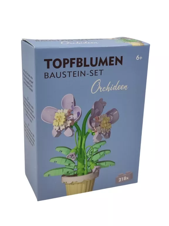 KLOCKI TOPFBLUMEN BAUSTEIN-SET ORCHIDEEN ORCHIDEE 218 ELEMENTÓW