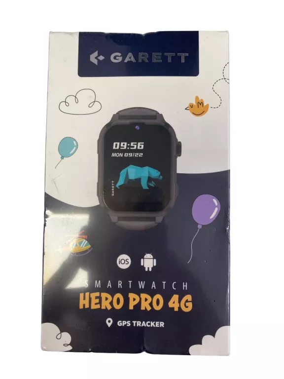 GARETT SMARTWATCH KIDS HERO PRO 4G CZARNY 8170/24