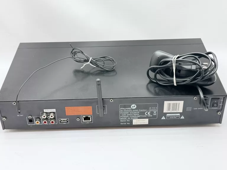 TUNER RADIOWY DAB+ FM RADIO INTERNETOWE USB WIFI MUVID IR 715-2 Z PILOTEM