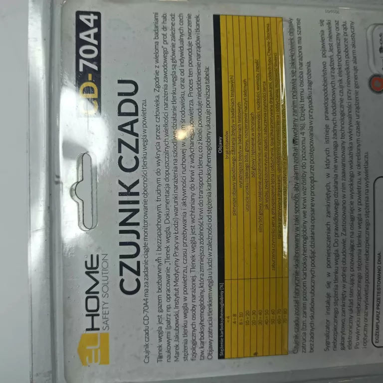 CZUJNIK CZADU CD-70A4 HOME