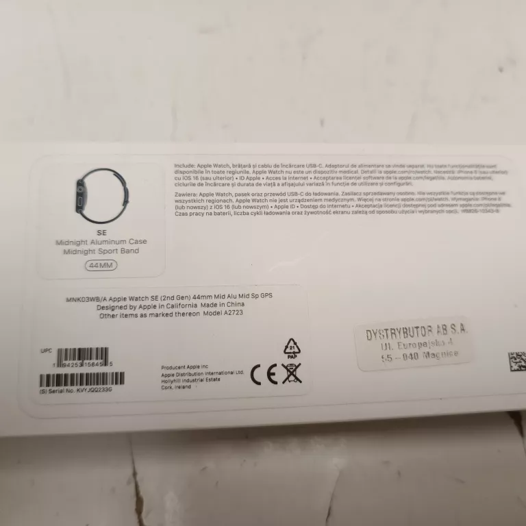 SMARTWATCH APPLE WATCH SE (2 GEN.)  A2723 KPL 98%KONDYCJI BATERII