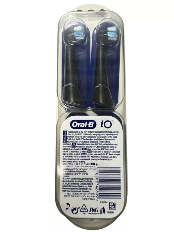 KOŃCÓWKI IO ORAL-B 4SZT ULTIMATE CLEAN EB4 CZARNE STAN FABRYCZNY!