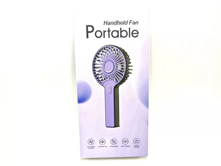 WIATRAK WENTYLATOR RĘCZNY HANDHELD FAN KPL