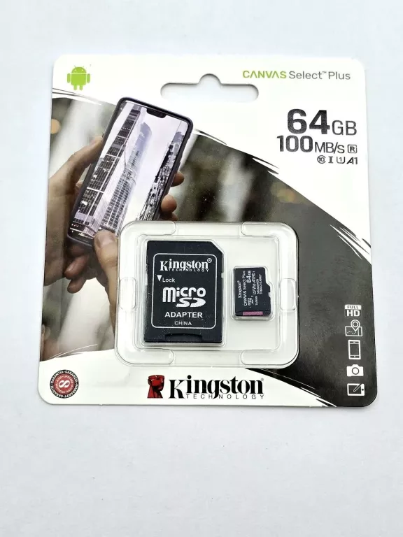 KINGSTON KARTA PAMIĘCI 64GB KL. 10 UHS-I 100 MB/S