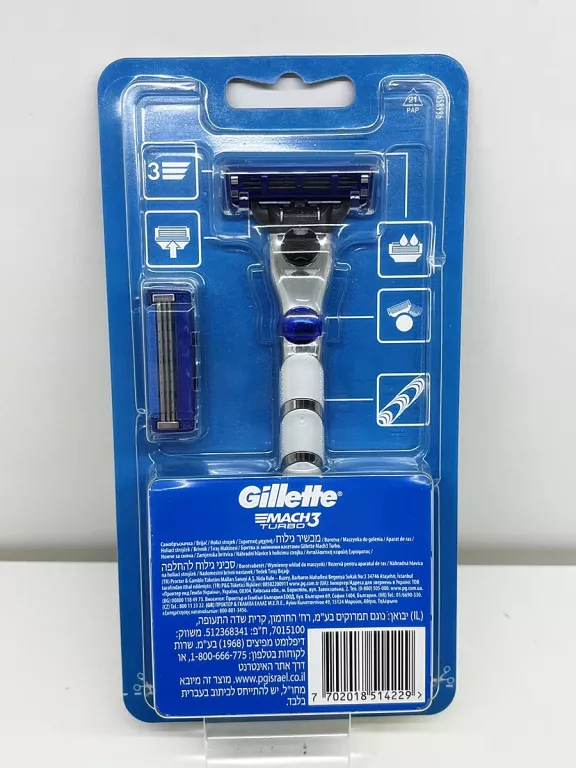 MASZYNKA NA WKŁADY DO GOLENIA MACH 3 TURBO GILLETTE