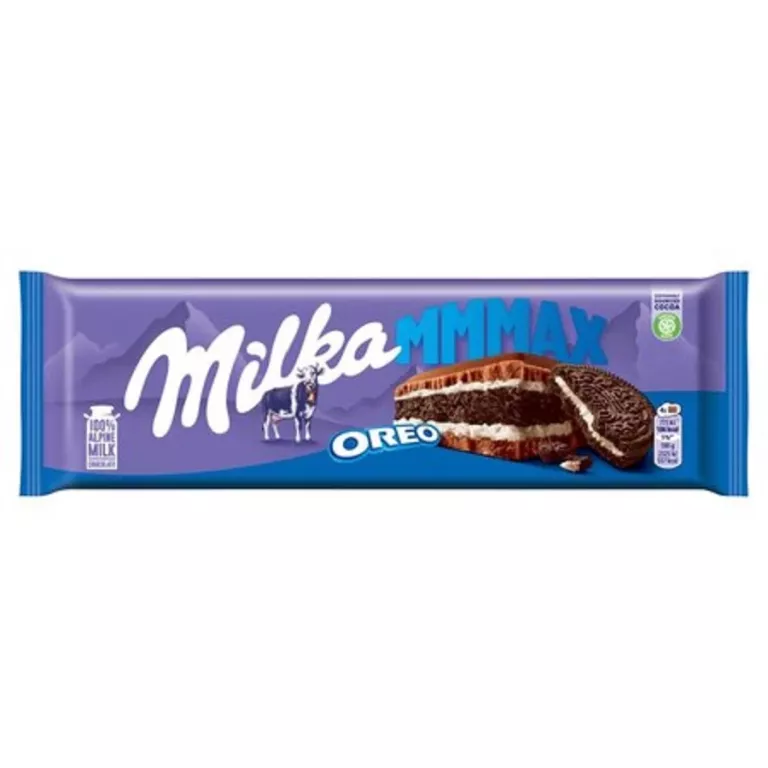 CZEKOLADA MILKA DUŻA MLECZNA MMMAX OREO Z CIASTECZKAMI OREO 300 G