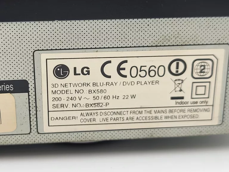ODTWARZACZ BLU-RAY LG BX580 + PILOT