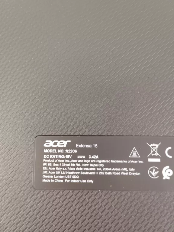 LAPTOP ACER EXTANSA 15 EX215-55