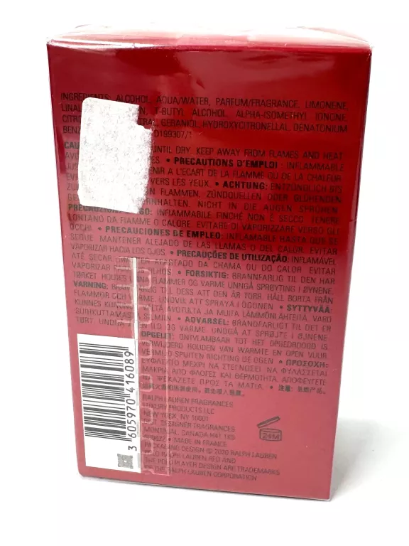 POLO RALPH LAUREN RED EAU DE TOILETTE 75ML