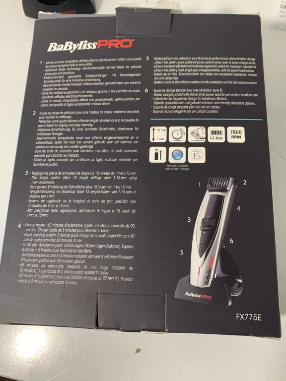 TRYMER BABYLISS PRO SUPER BEARD FX775E